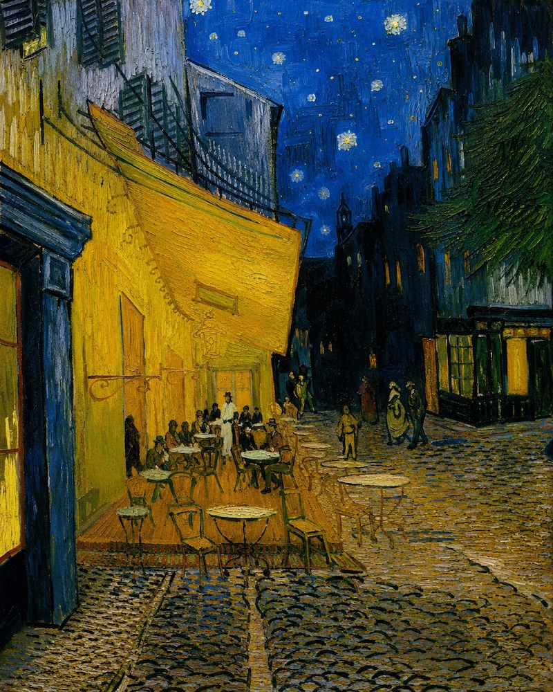 Café Terrace at Night by Van Gogh, original